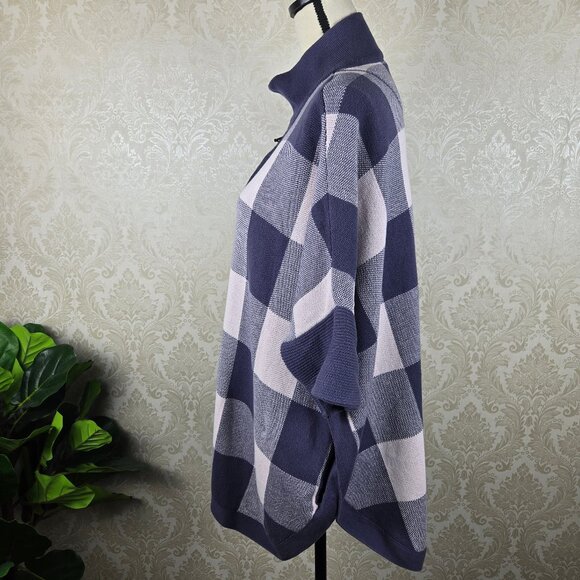 Southern Proper Size L/XL (8-14) Perry Cape in Cloud Pink and Grisaille Plaid - Picture 5 of 12